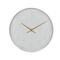 White Contemporary Cottage Metal Wall Clock